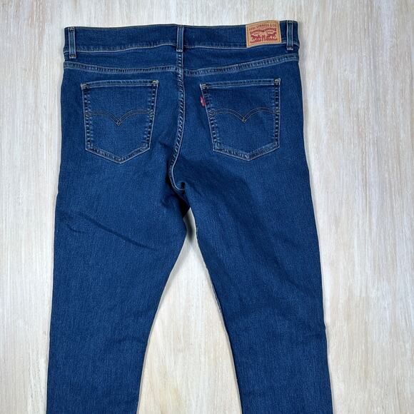 Levi's 311 Shaping Skinny Blue Dark Wash Denim Casual Stretch Jeans Women's 33 - Picture 8 of 16